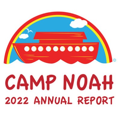 Camp Noah 2023 annual report logo graphic