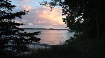 Landscape photo of the Camp Knutson lakeside