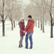 Couple in winter