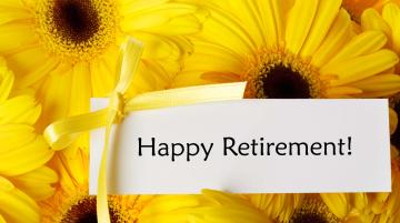 Happy Retirement sign