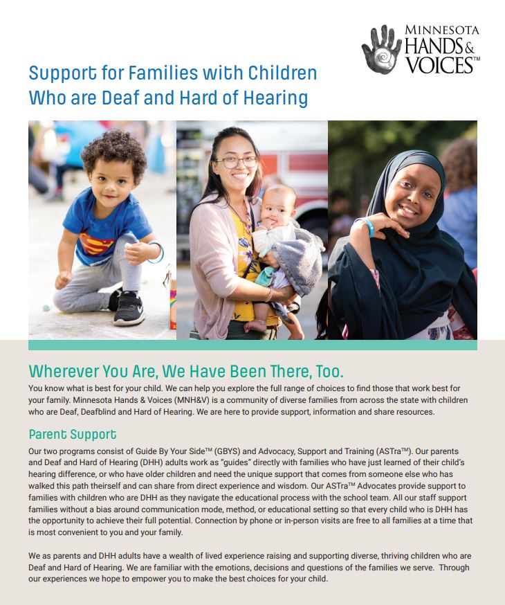 Minnesota Hands & Voices - Support for Families with Children Who are Deaf & Hard of Hearing
