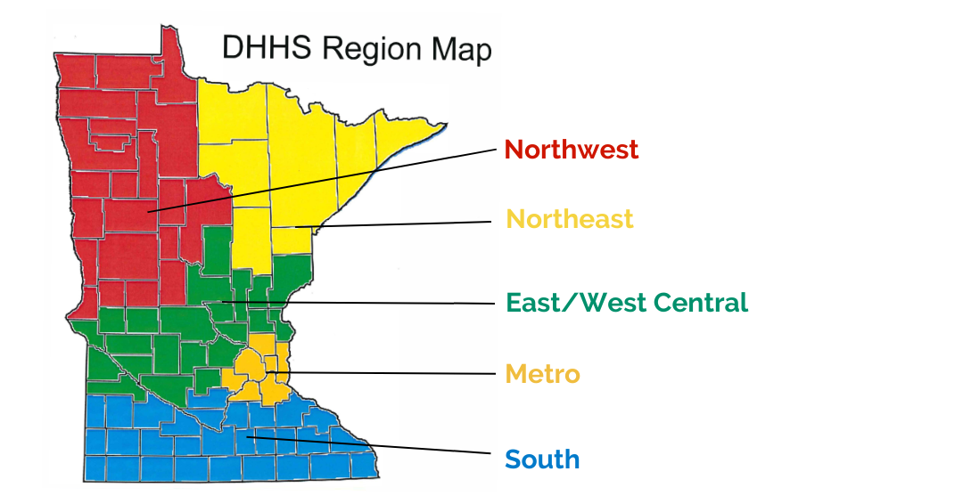 DHHS Region Map