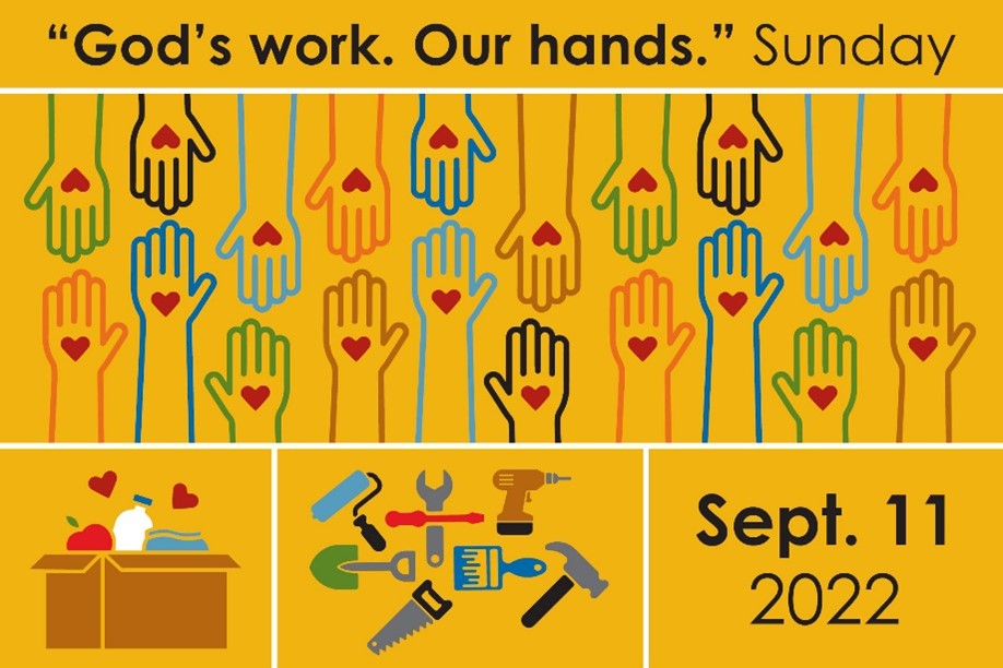 God's work. Our hands. Poster. Sept. 11 2022