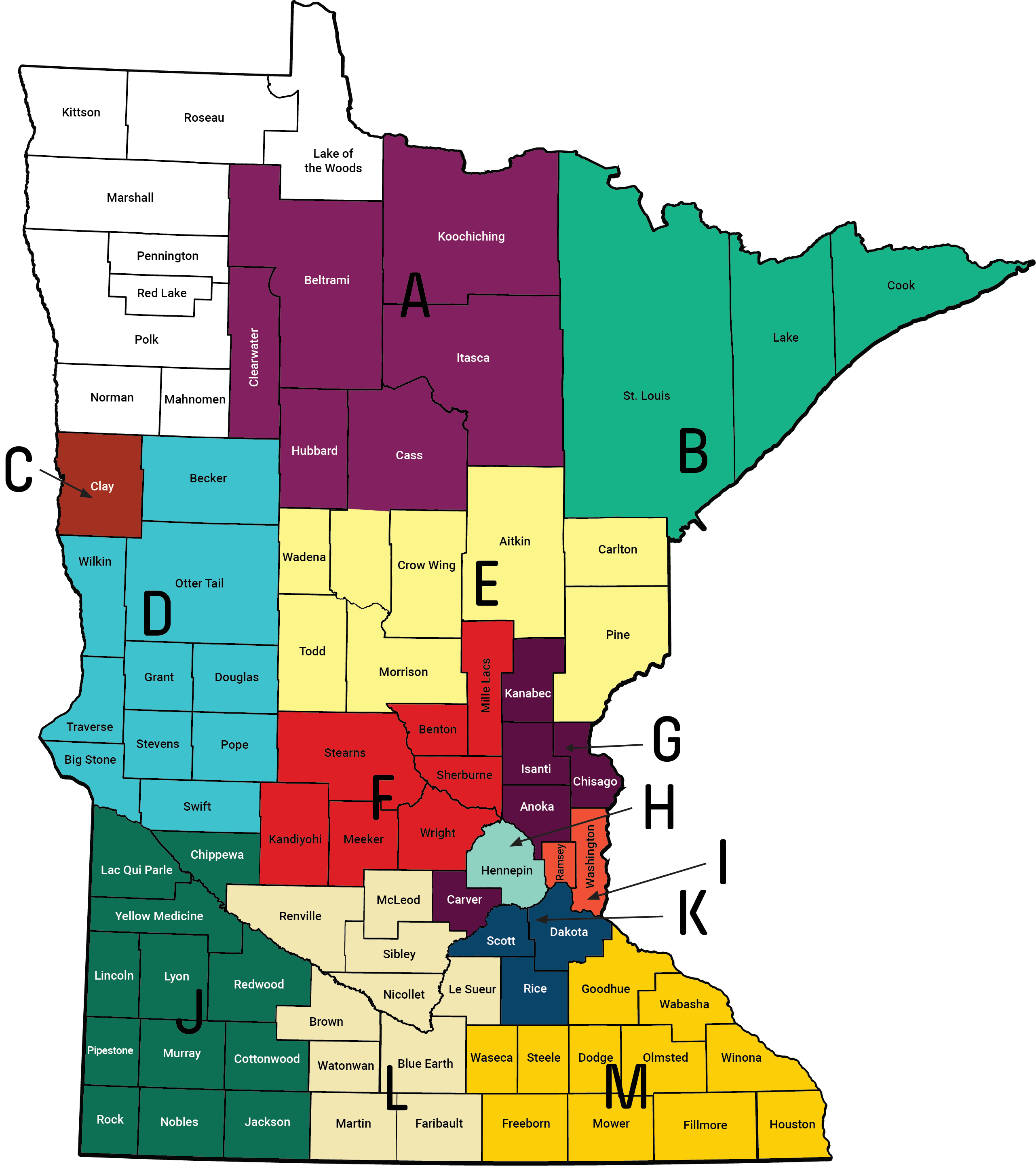 MN County Map